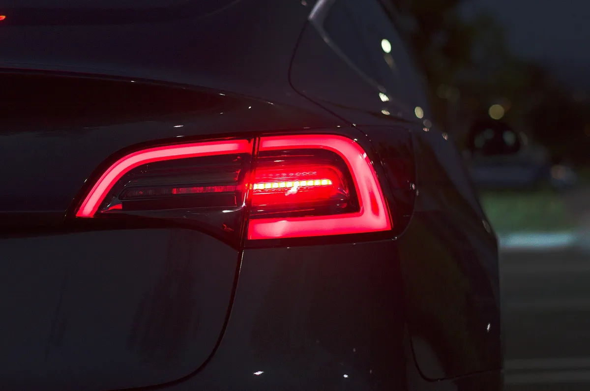 Tesla Model 3 Rear Light at Lake Forest Sports Park